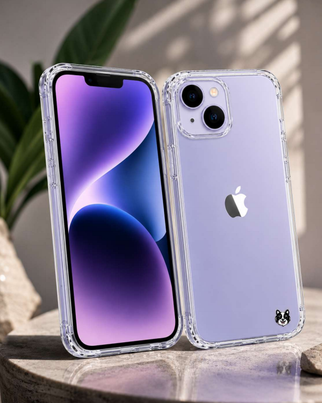 Kavach Crystal Clear Transparent TPU Back Cover for iPhone 14 Plus – Slim Fit & Shockproof Protection