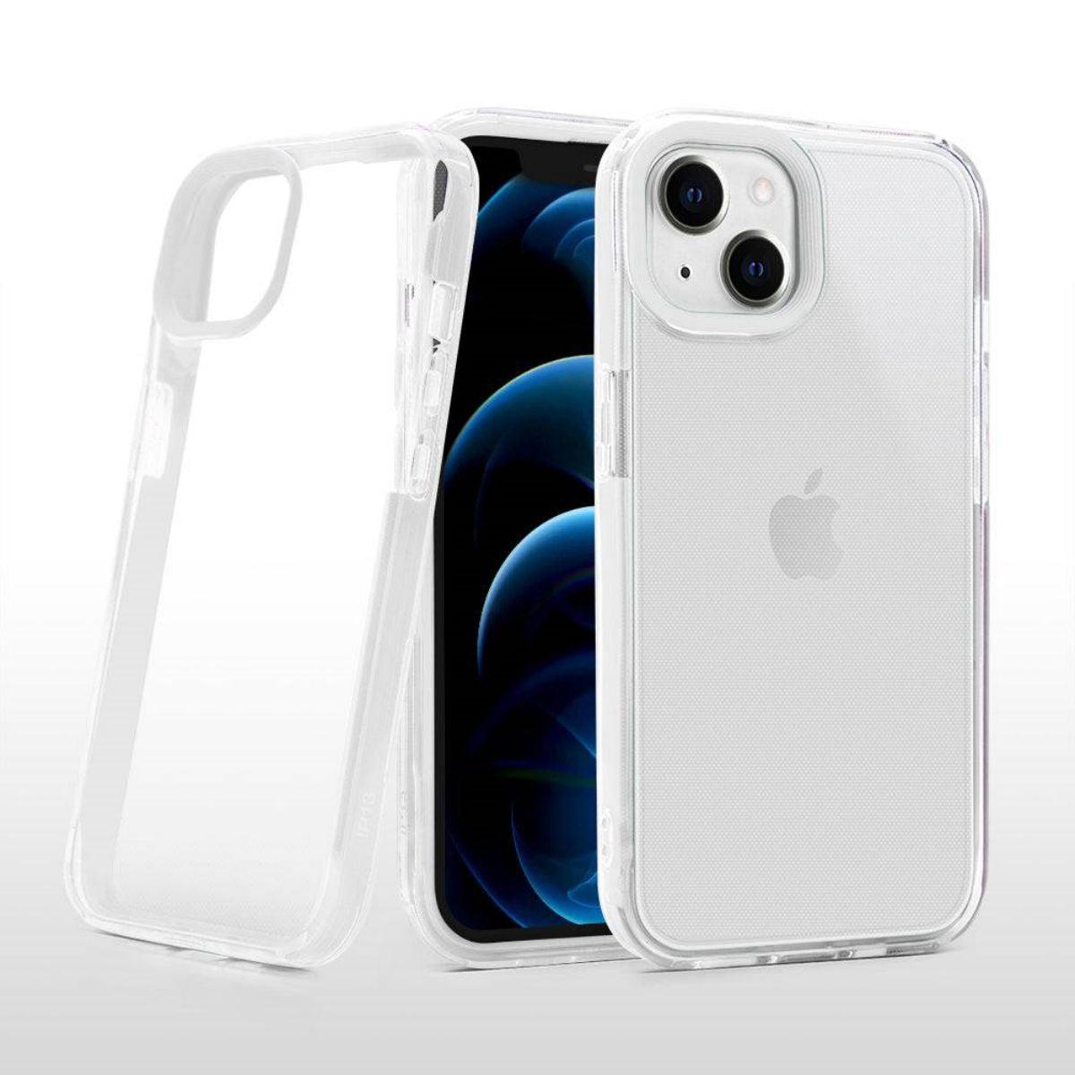 Kavach Crystal Clear Transparent TPU Back Cover for iPhone 12 – Slim Fit, Shockproof & Camera Protection