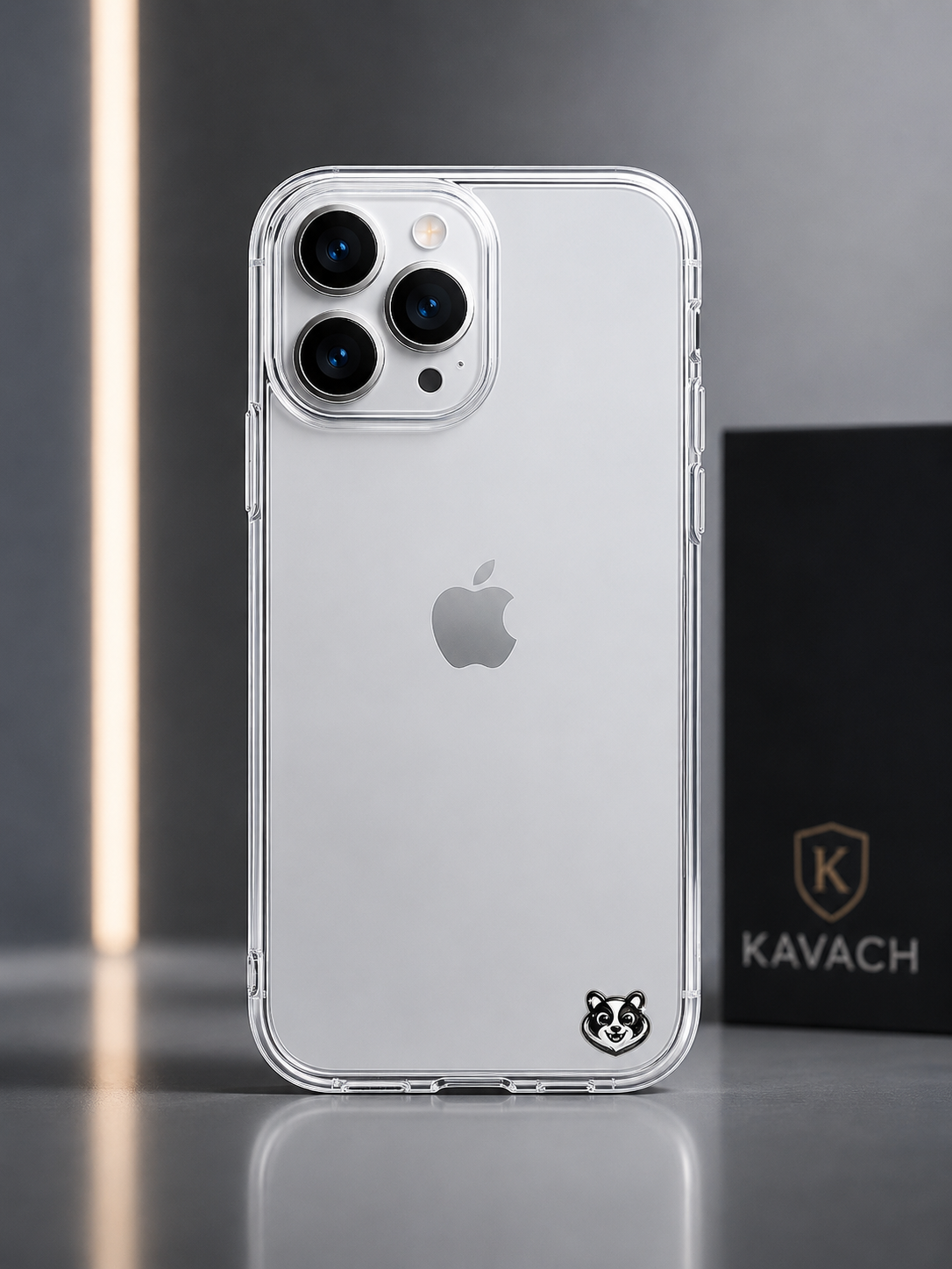 KAVACH Transparent Back Cover for iPhone 15 | Premium Clear Protective Case | Slim & Lightweight | Camera Protection | Free Gifts